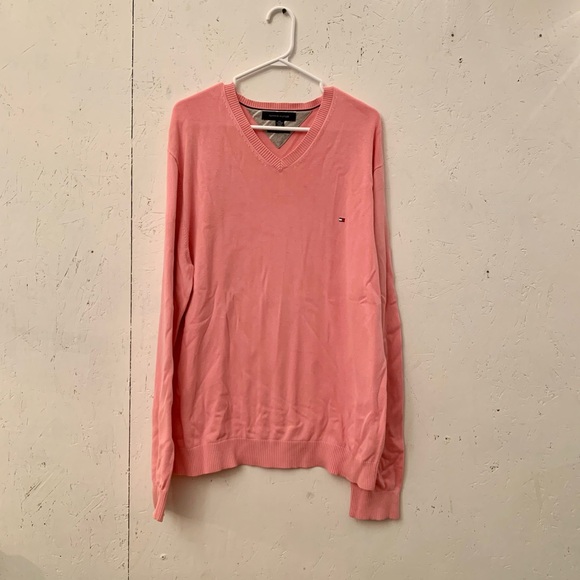 Tommy Hilfiger flag logo sweater XXL Pink - Picture 1 of 3